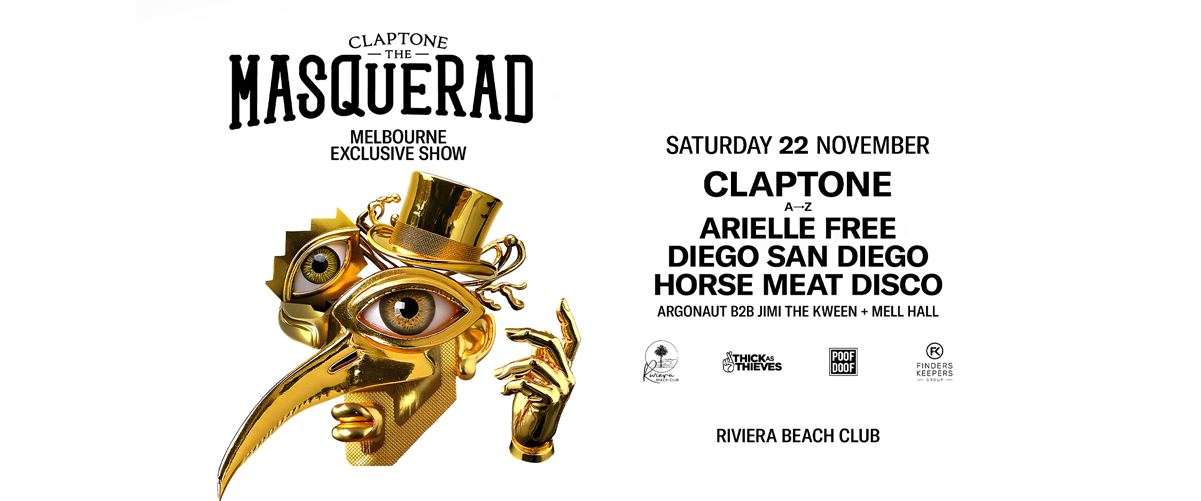 Claptone – Nov 22nd